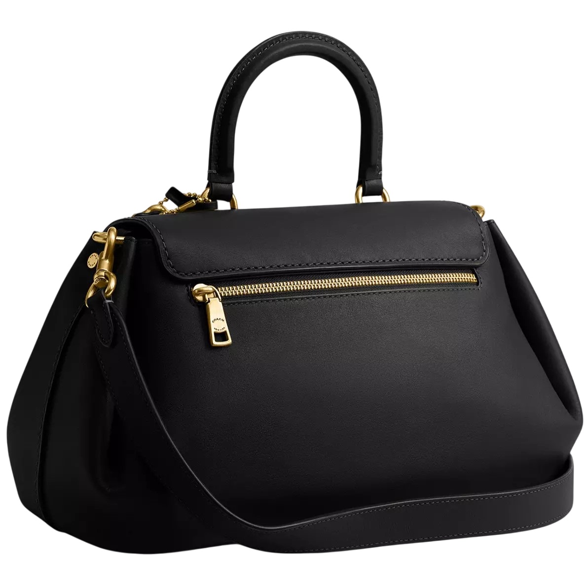 Túi Coach Slouchy Rogue Top Handle Bag Brass Black CCC39 1
