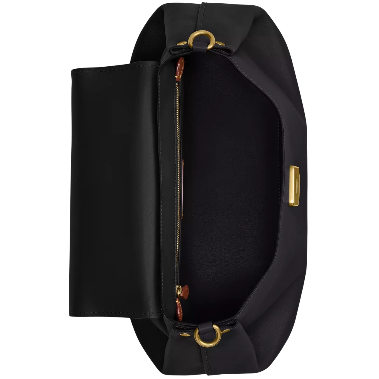 Túi Coach Slouchy Rogue Top Handle Bag Brass Black CCC39 4