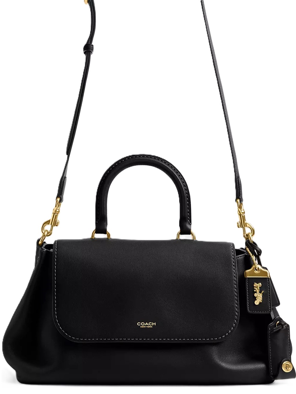 Túi Coach Slouchy Rogue Top Handle Bag Brass Black CCC39 6