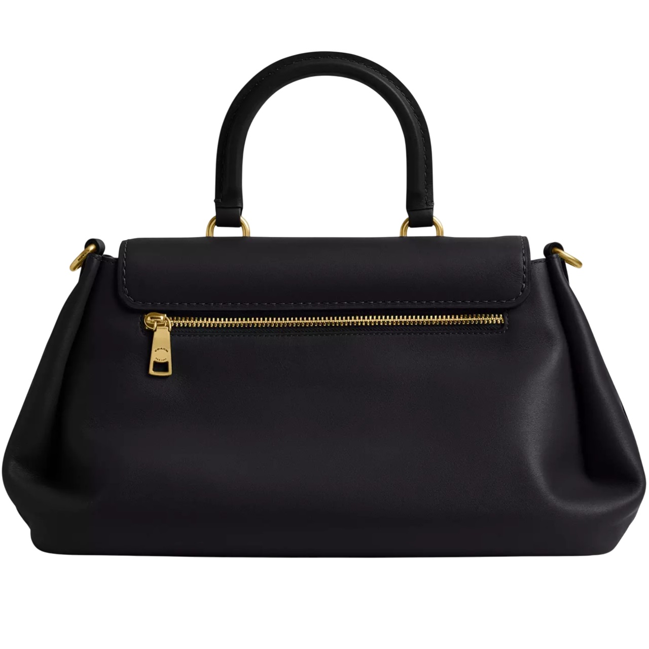 Túi Coach Slouchy Rogue Top Handle Bag Brass Black CCC39 10
