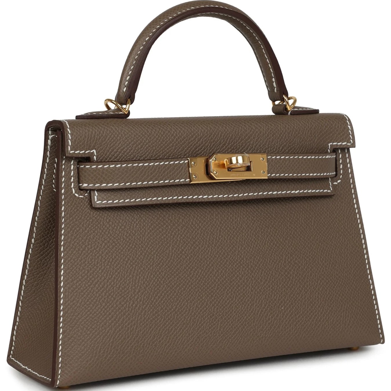 Túi Hermès Kelly Sellier 20 Etoupe Epsom Gold Hardware 2