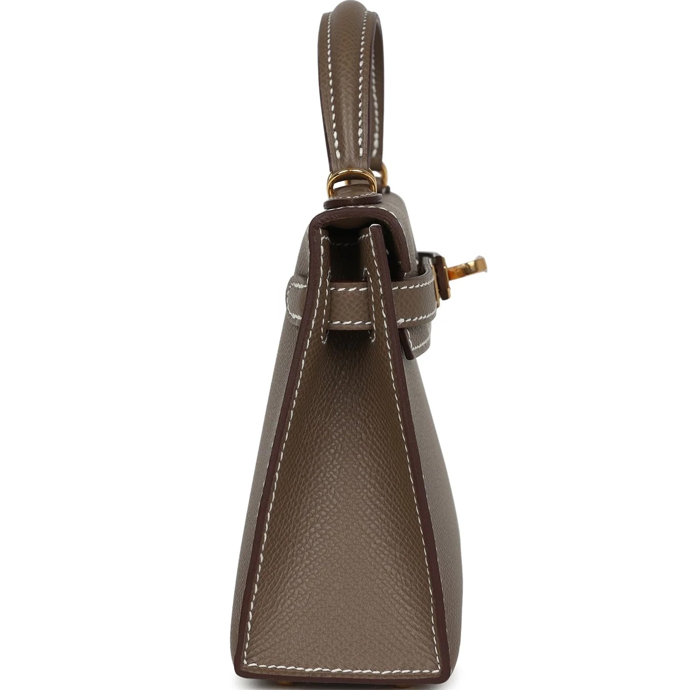 Túi Hermès Kelly Sellier 20 Etoupe Epsom Gold Hardware 5