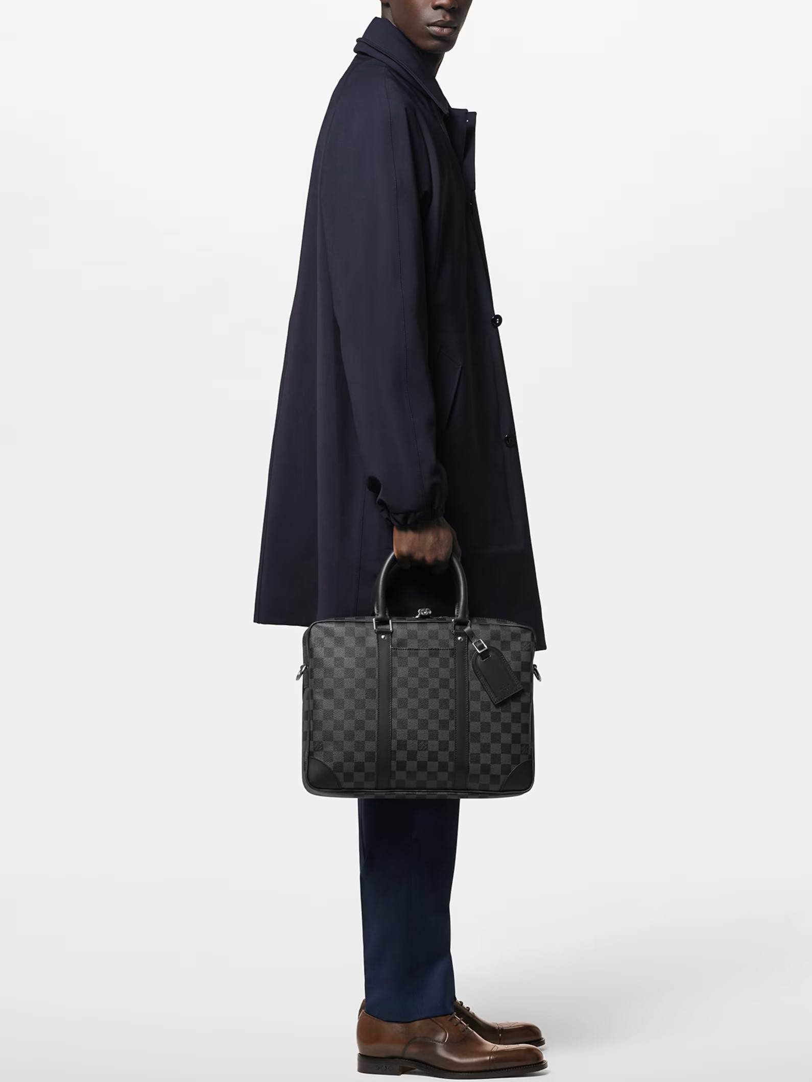 Cặp Xách Tay Công Sở Louis Vuitton Porte-Documents Voyage NM Damier Graphite Canvas N40445 7