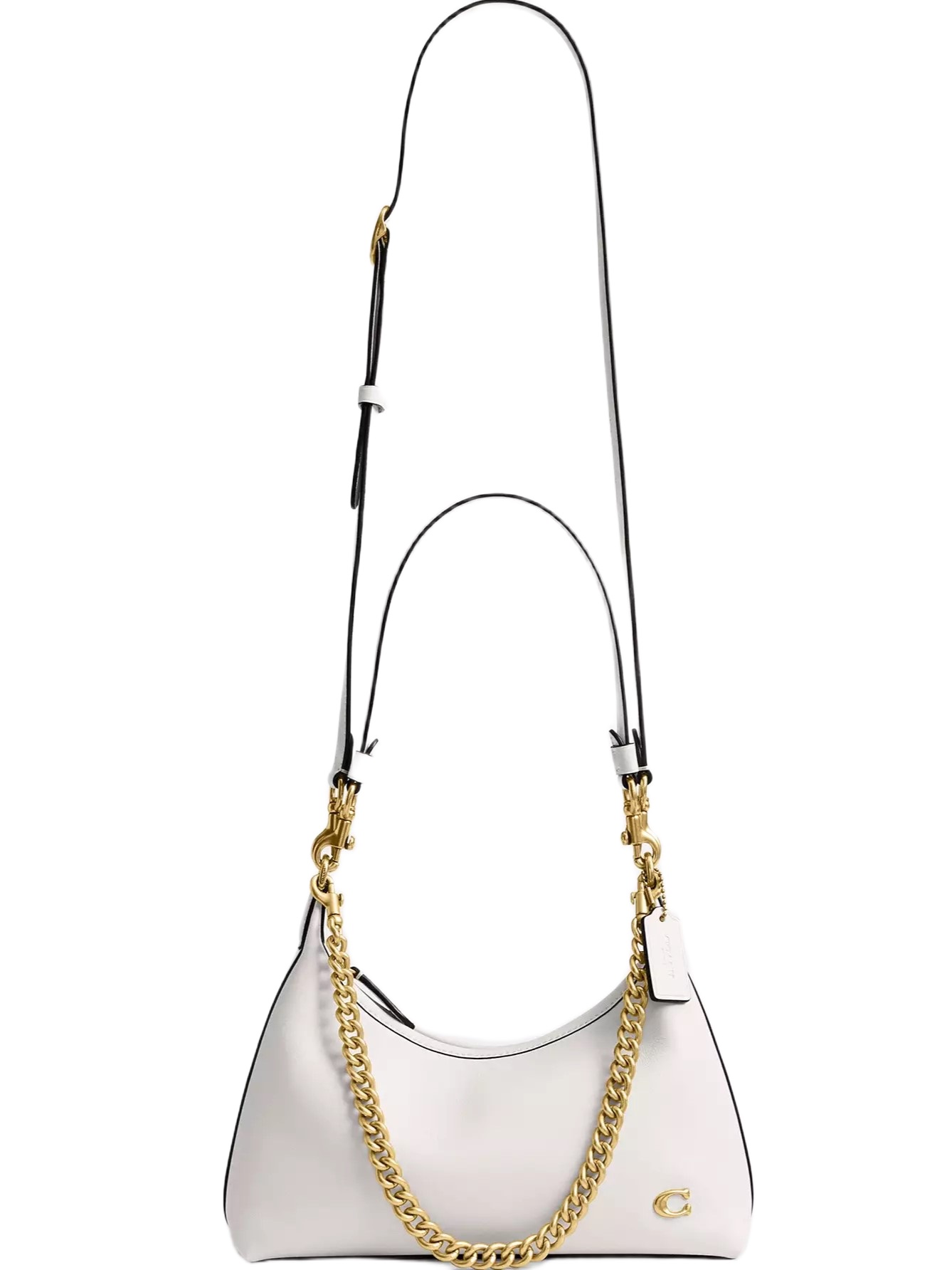 Túi kẹp nách Coach Juliet Shoulder Bag 25 Smooth Leather Chalk CW640 2