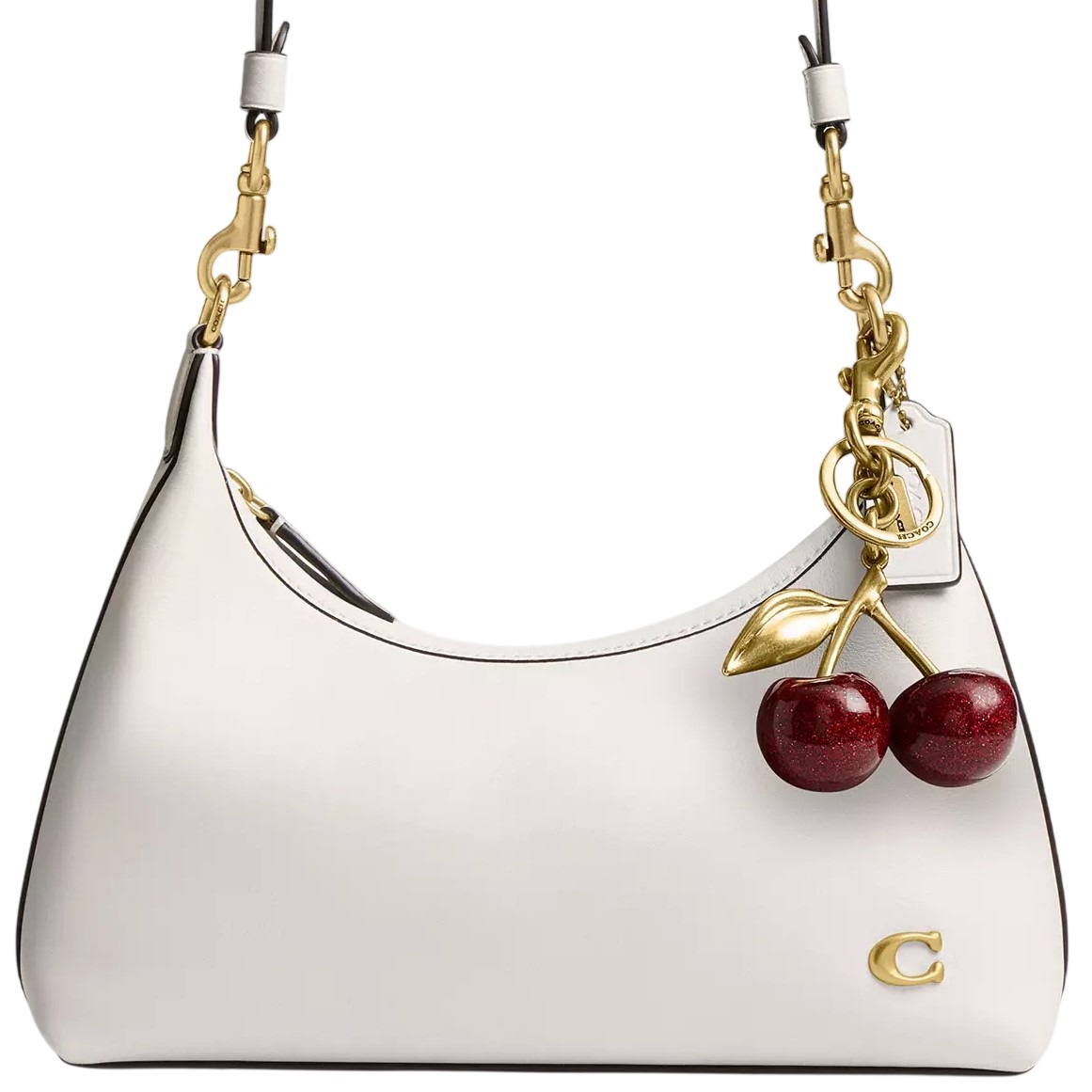Túi kẹp nách Coach Juliet Shoulder Bag 25 Smooth Leather Chalk CW640 4