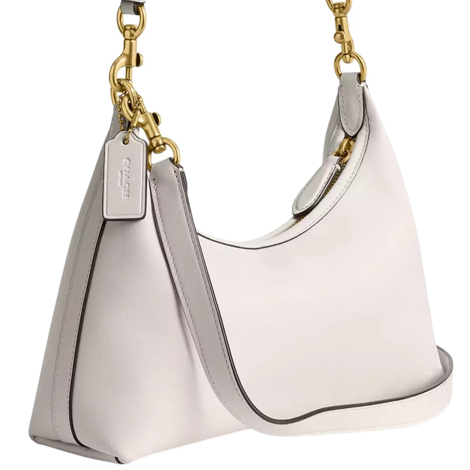 Túi kẹp nách Coach Juliet Shoulder Bag 25 Smooth Leather Chalk CW640 5