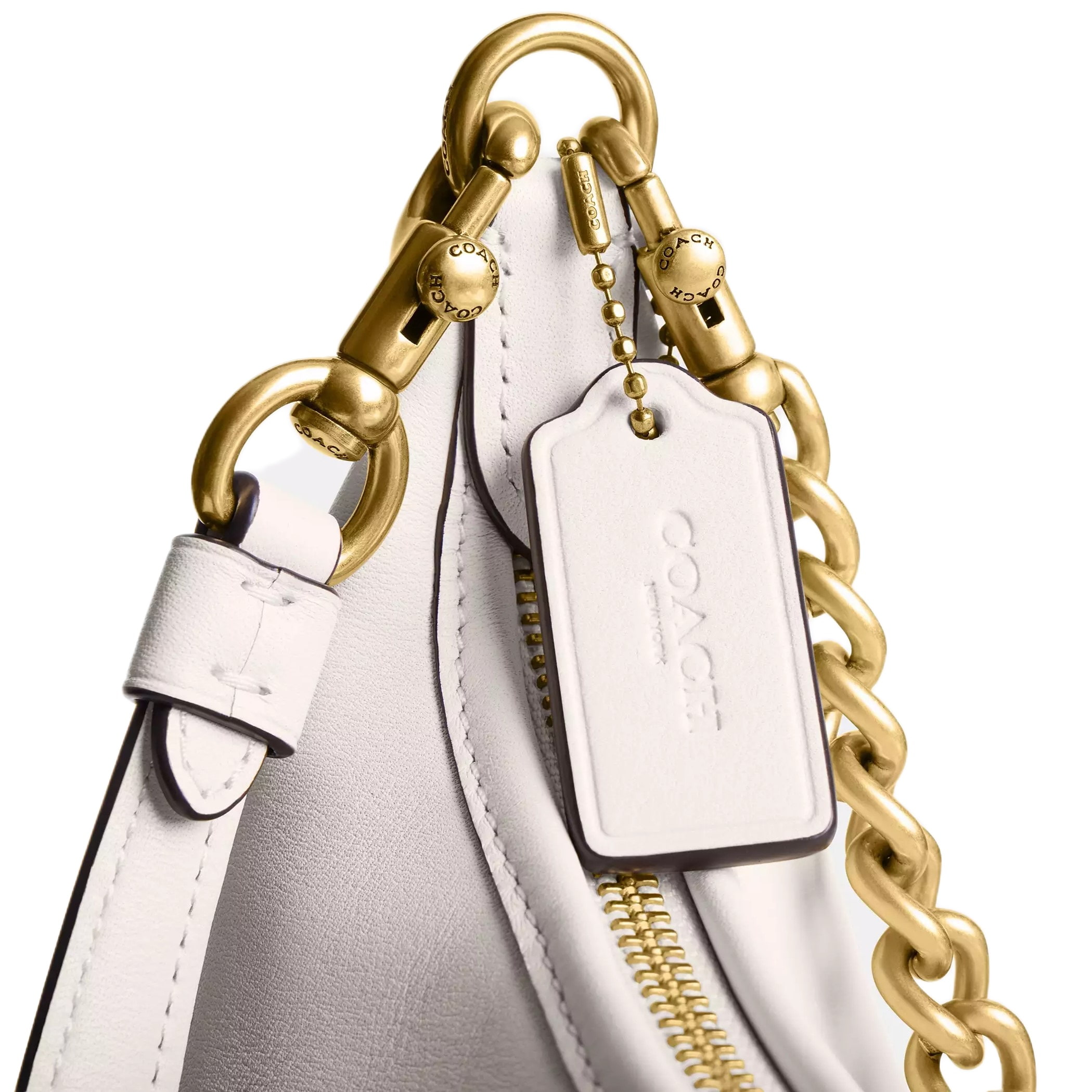 Túi kẹp nách Coach Juliet Shoulder Bag 25 Smooth Leather Chalk CW640 10