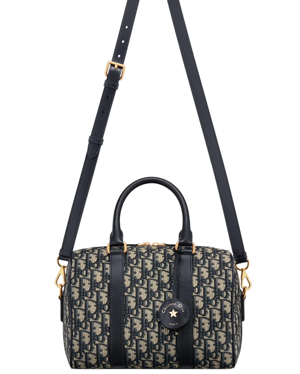 Túi Dior Groove 25 Bag Blue Dior Oblique Jacquard 3