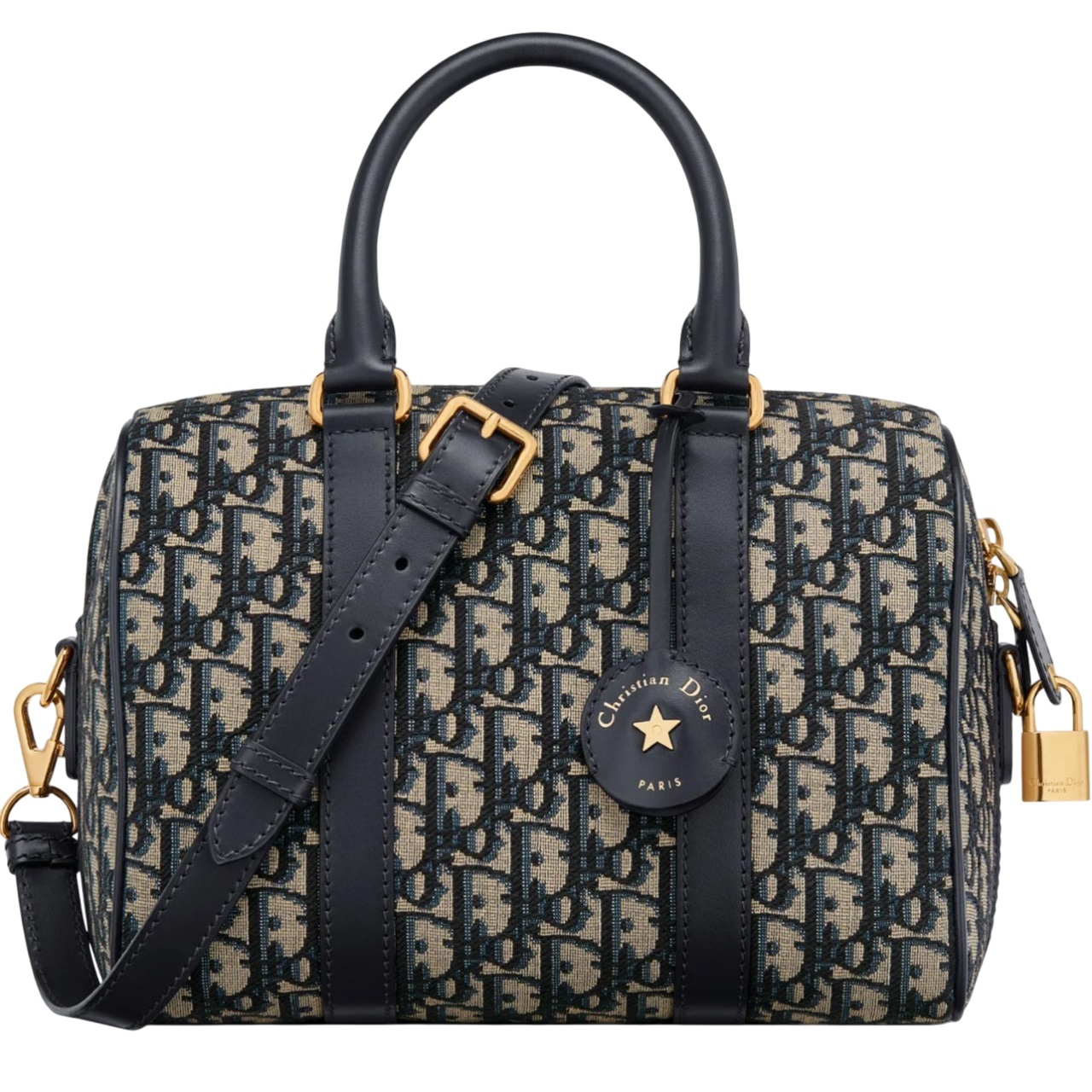 Túi Dior Groove 25 Bag Blue Dior Oblique Jacquard 5