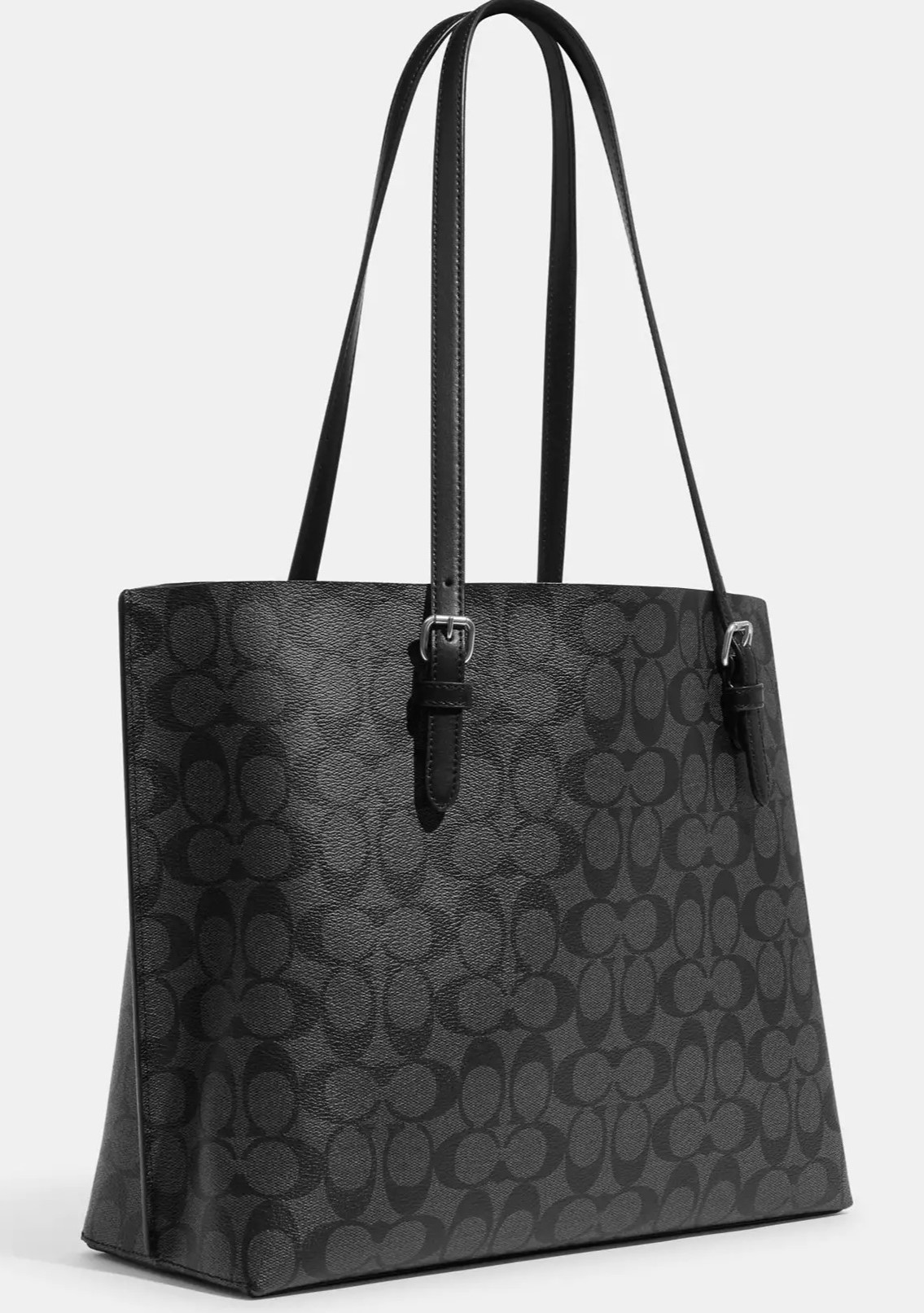 Túi Coach nữ Mollie Tote Bag In Signature Canvas Graphite Black 1665 7