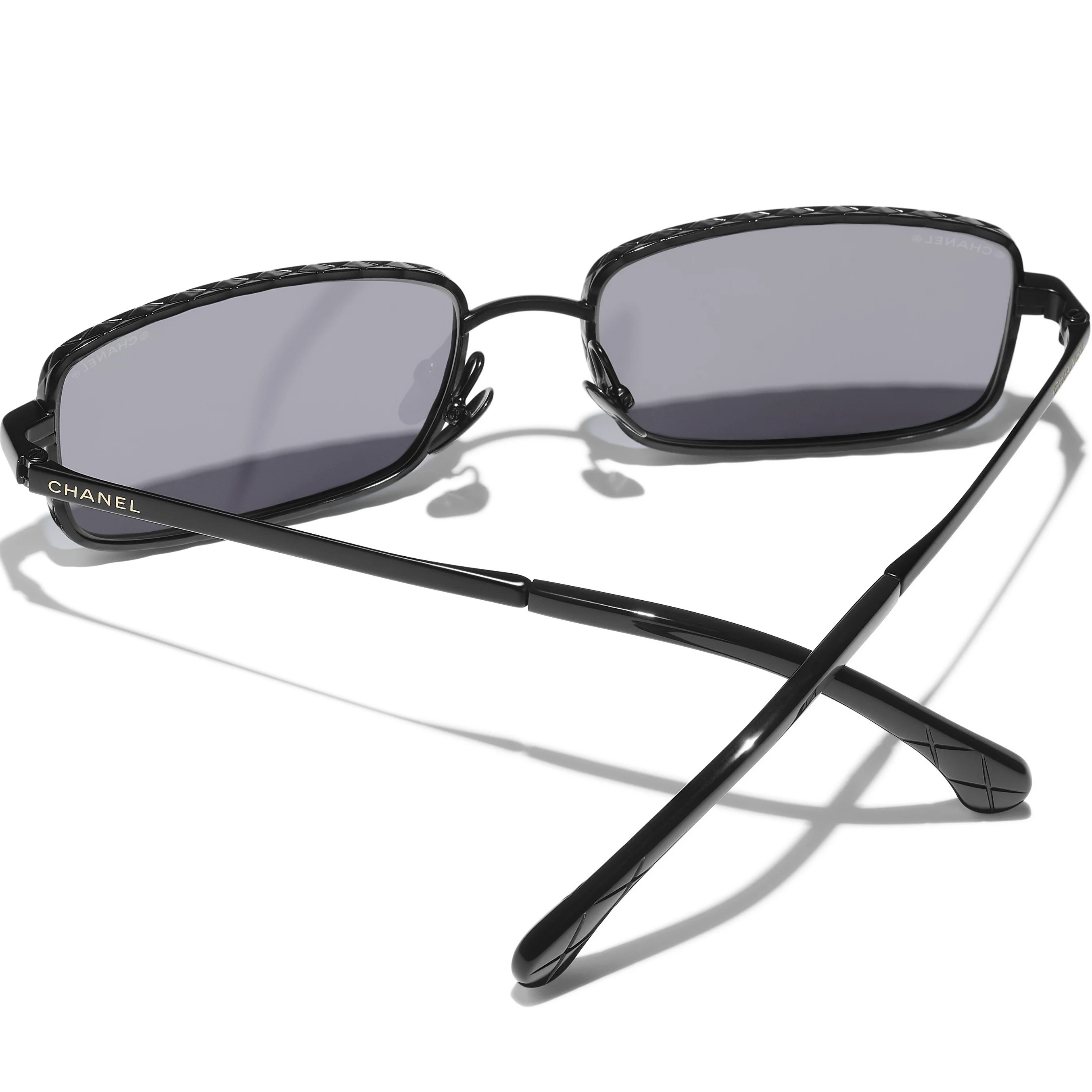 Kính mát Chanel Rectangle Sunglasses Black 4295 6
