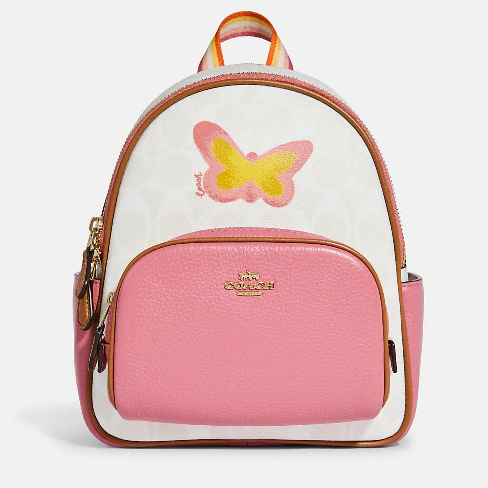 BALO COACH MINI COURT BACKPACK IN SIGNATURE CANVAS WITH BUTTERFLY 2