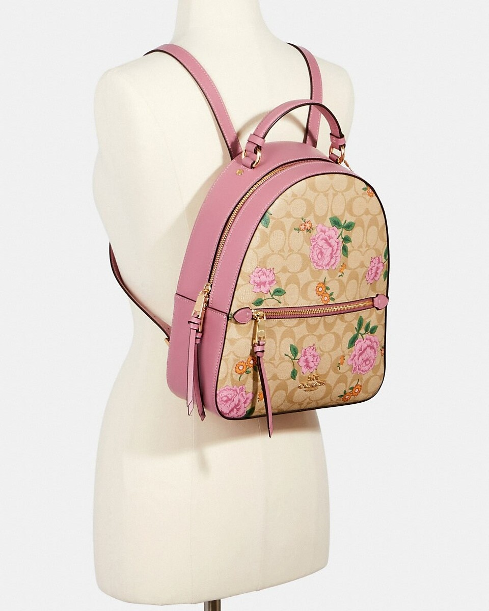 BALO JORDYN BACKPACK IN SIGNATURE CANVAS WITH PRAIRIE ROSE PRINT 3