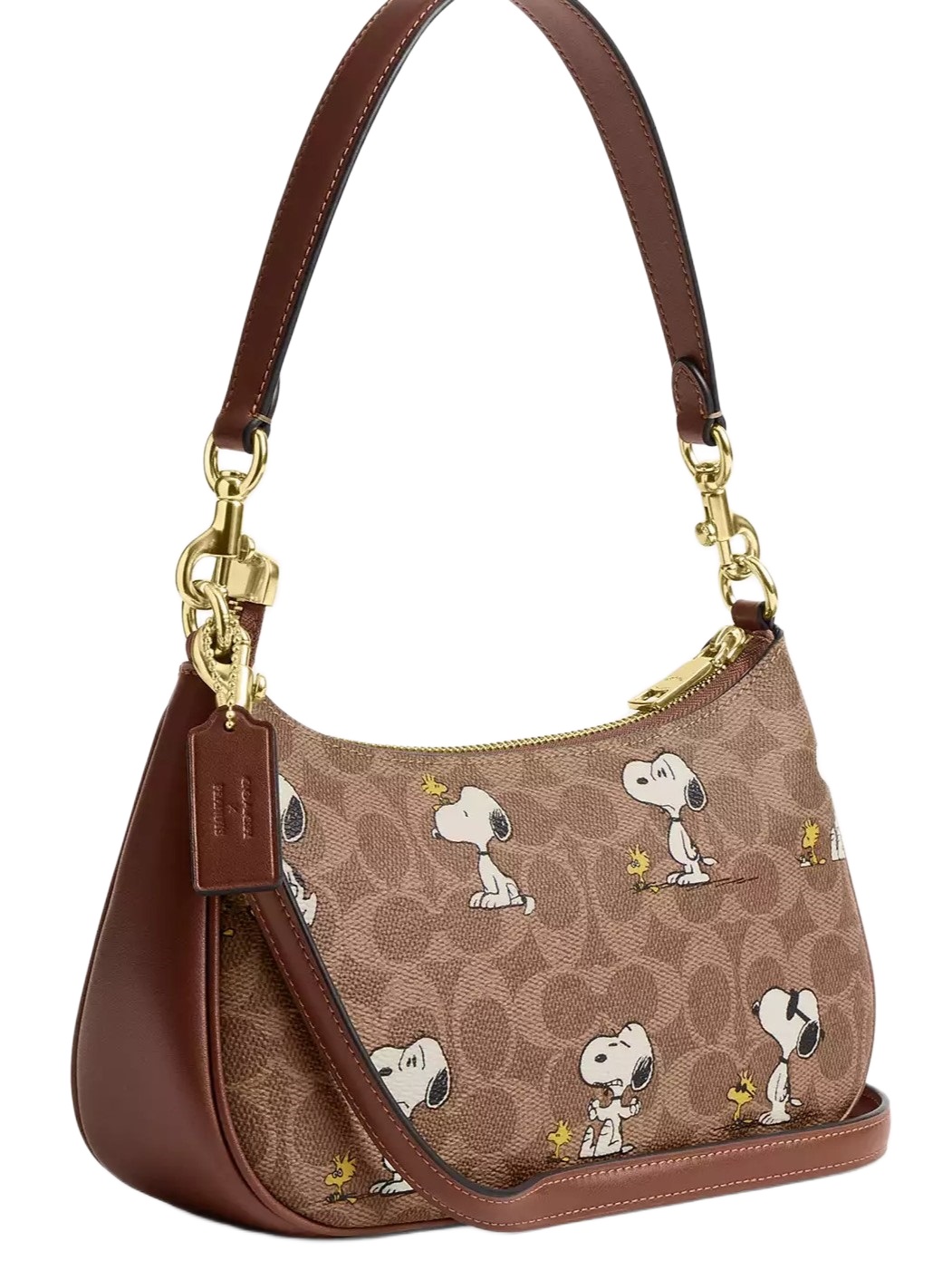 Túi Coach X Peanuts Teri Shoulder Bag In Signature Canvas With Snoopy Print CBJ88 10
