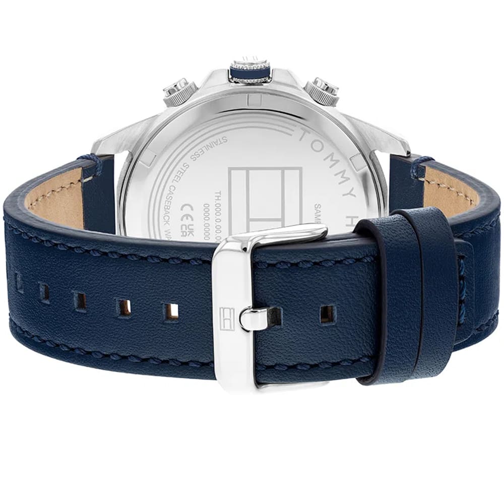Đồng hồ nam Tommy Hilfiger Jameson Blue Leather Strap Watch TH1792063 2