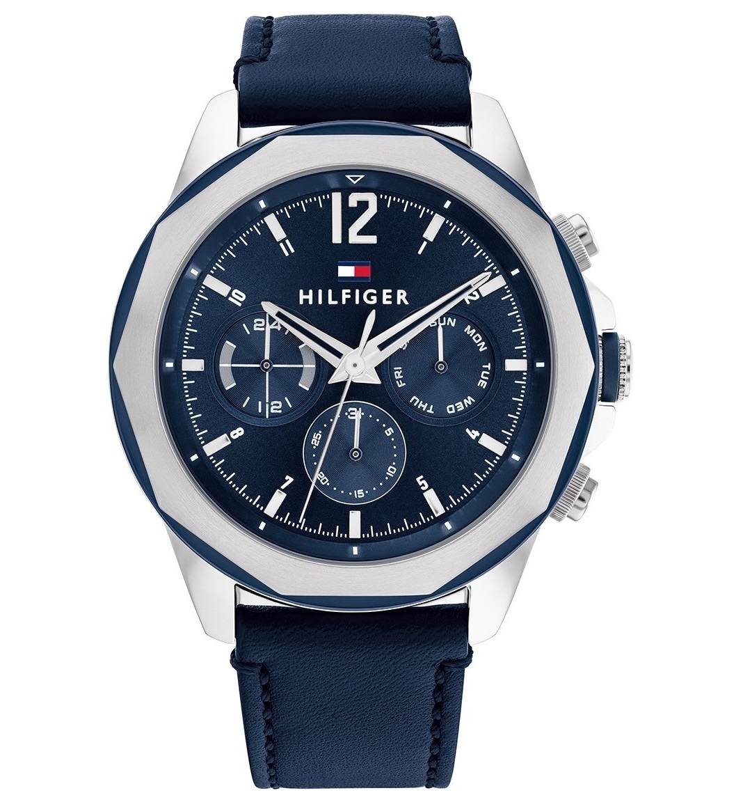 Đồng hồ nam Tommy Hilfiger Jameson Blue Leather Strap Watch TH1792063 5