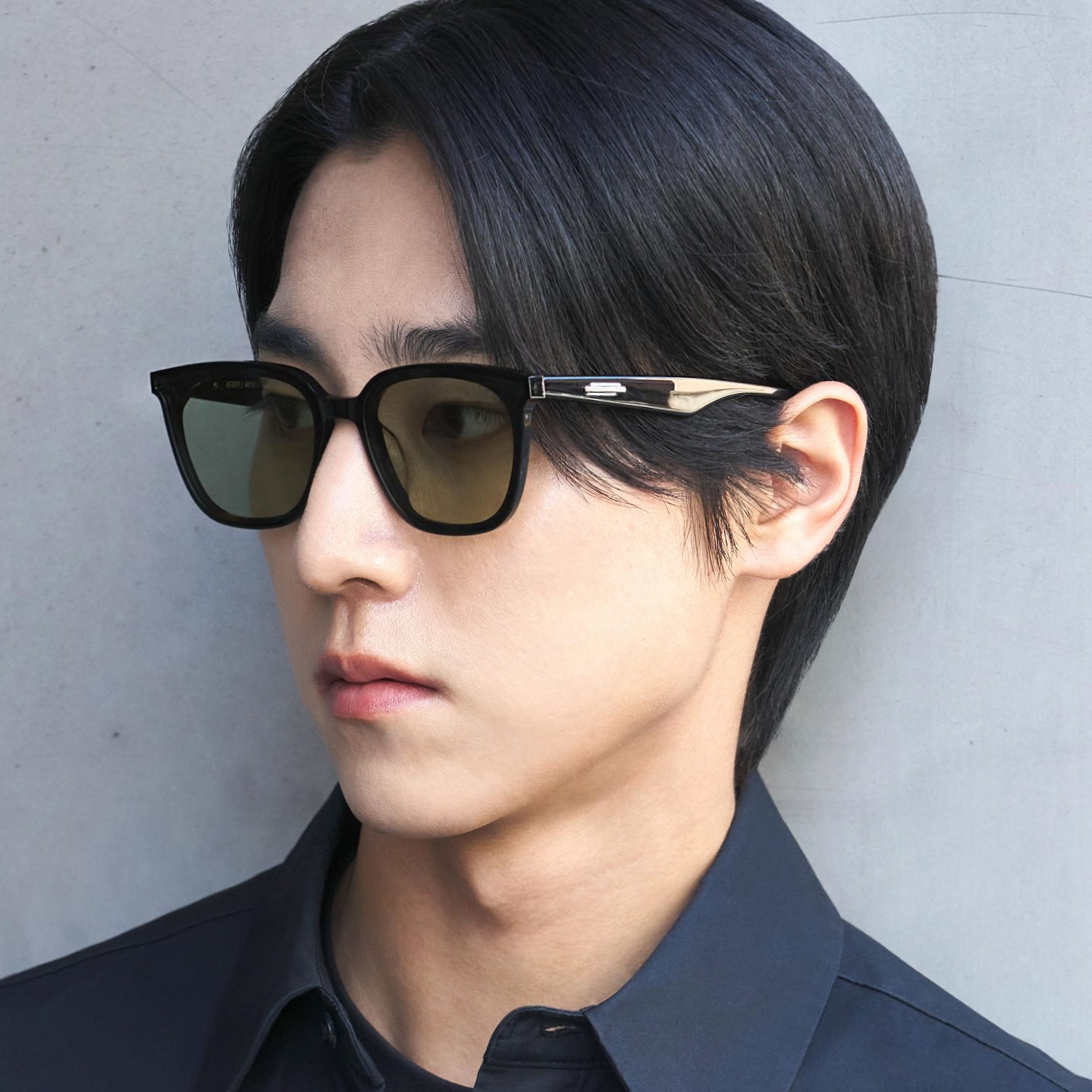 Mắt kính mát Gentle Monster Lilit 01(K) Green Tinted Lenses Square Acetate Flatbar Frame 14
