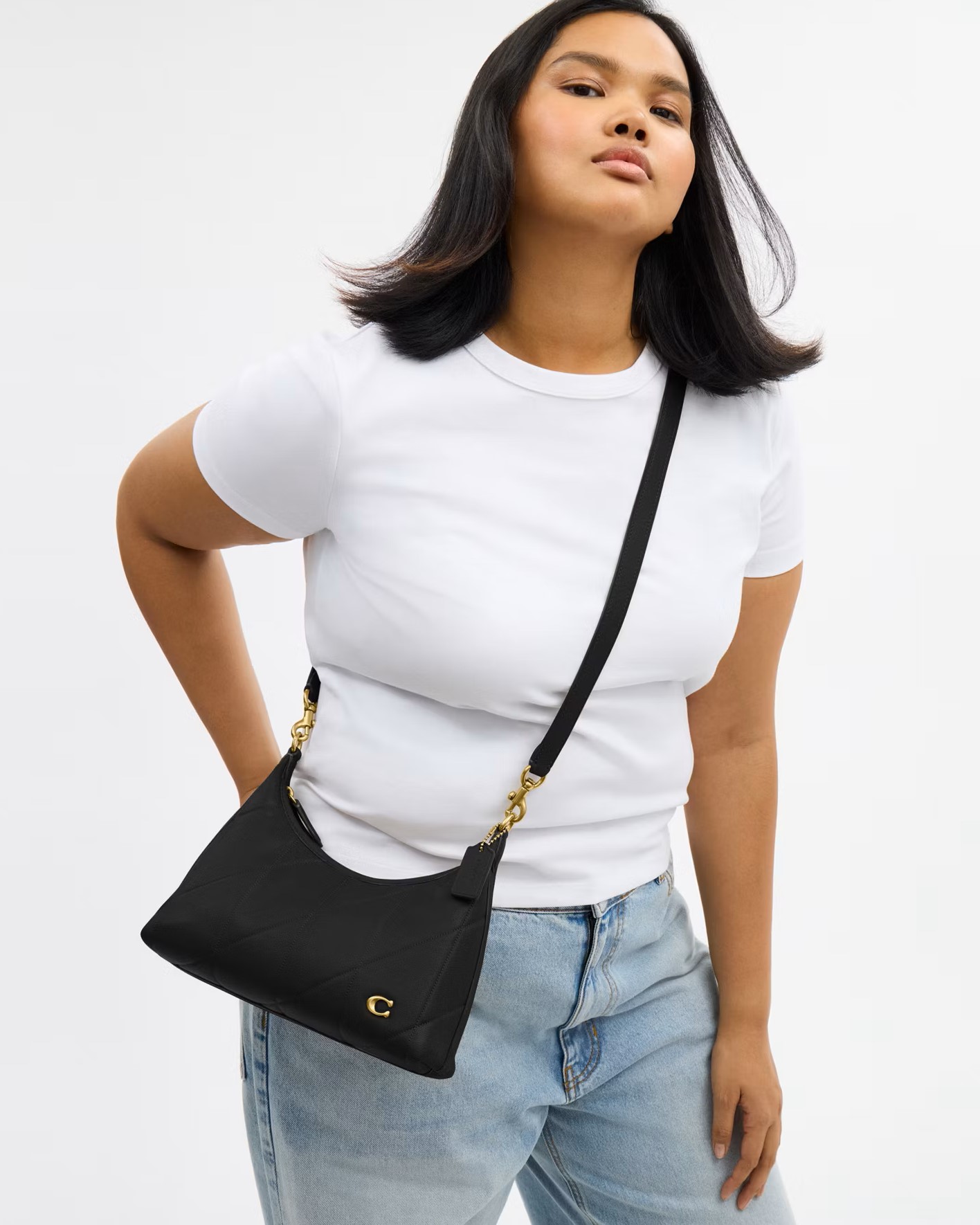 Túi Coach Juliet Shoulder Bag 25 With Quilting Black CDZ65 7