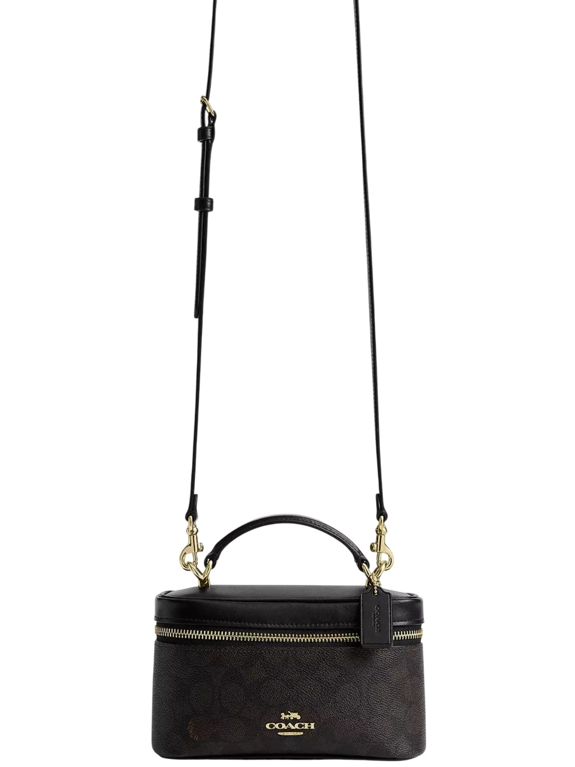 Túi Coach Rainer Crossbody Bag 18 In Signature Canvas Walnut Black CEO23 3