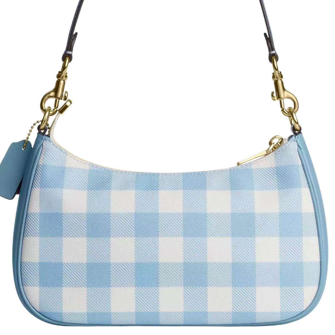 Túi Coach Teri Shoulder Bag With Gingham Print And Charm CES65 3