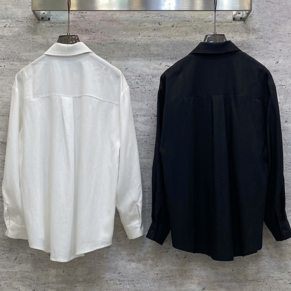 Áo sơ mi nữ cổ phối ren đen Valentino 2