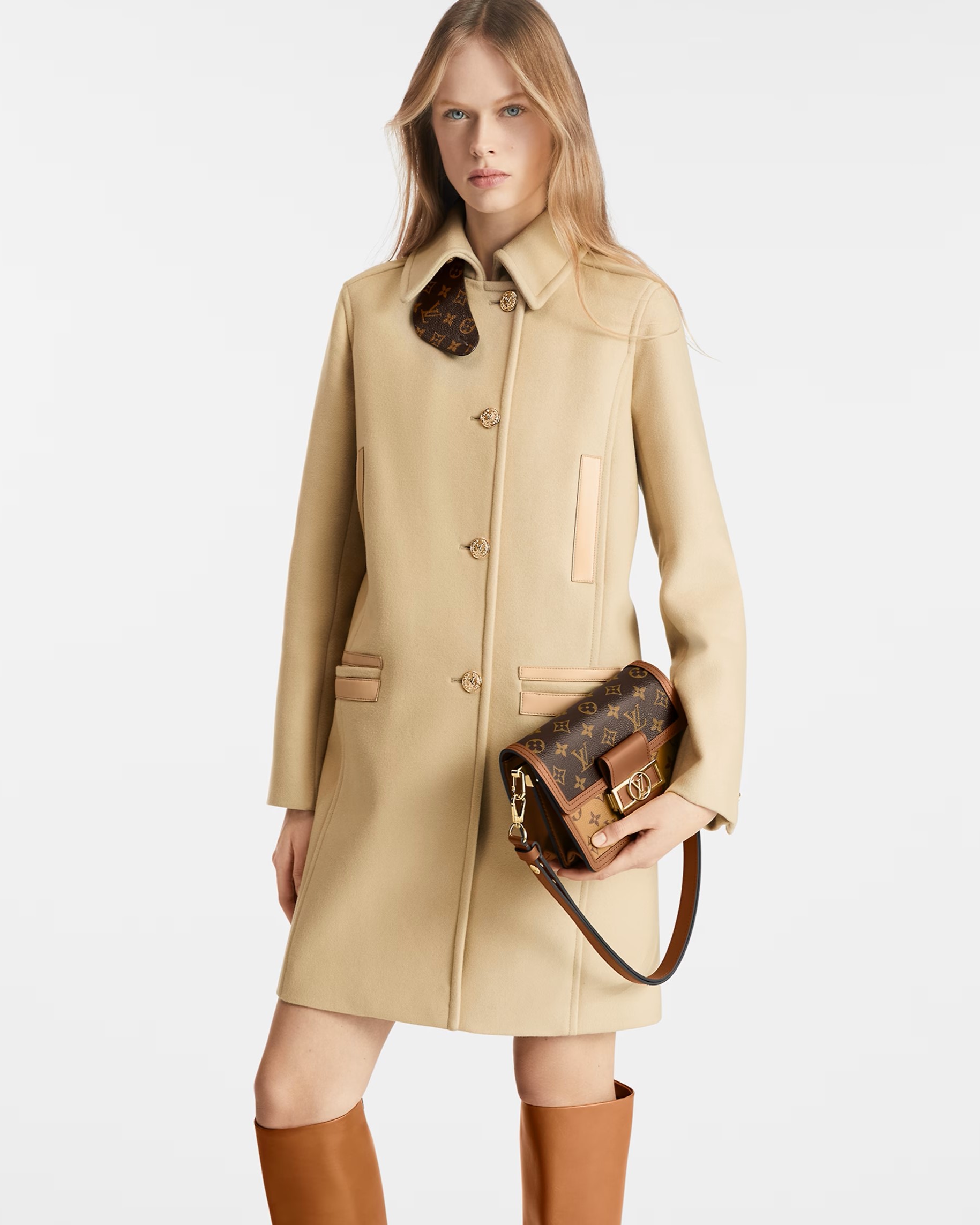 Túi xách nữ Louis Vuitton Mini Dauphine Monogram Canvas And Monogram Reverse M45959 4