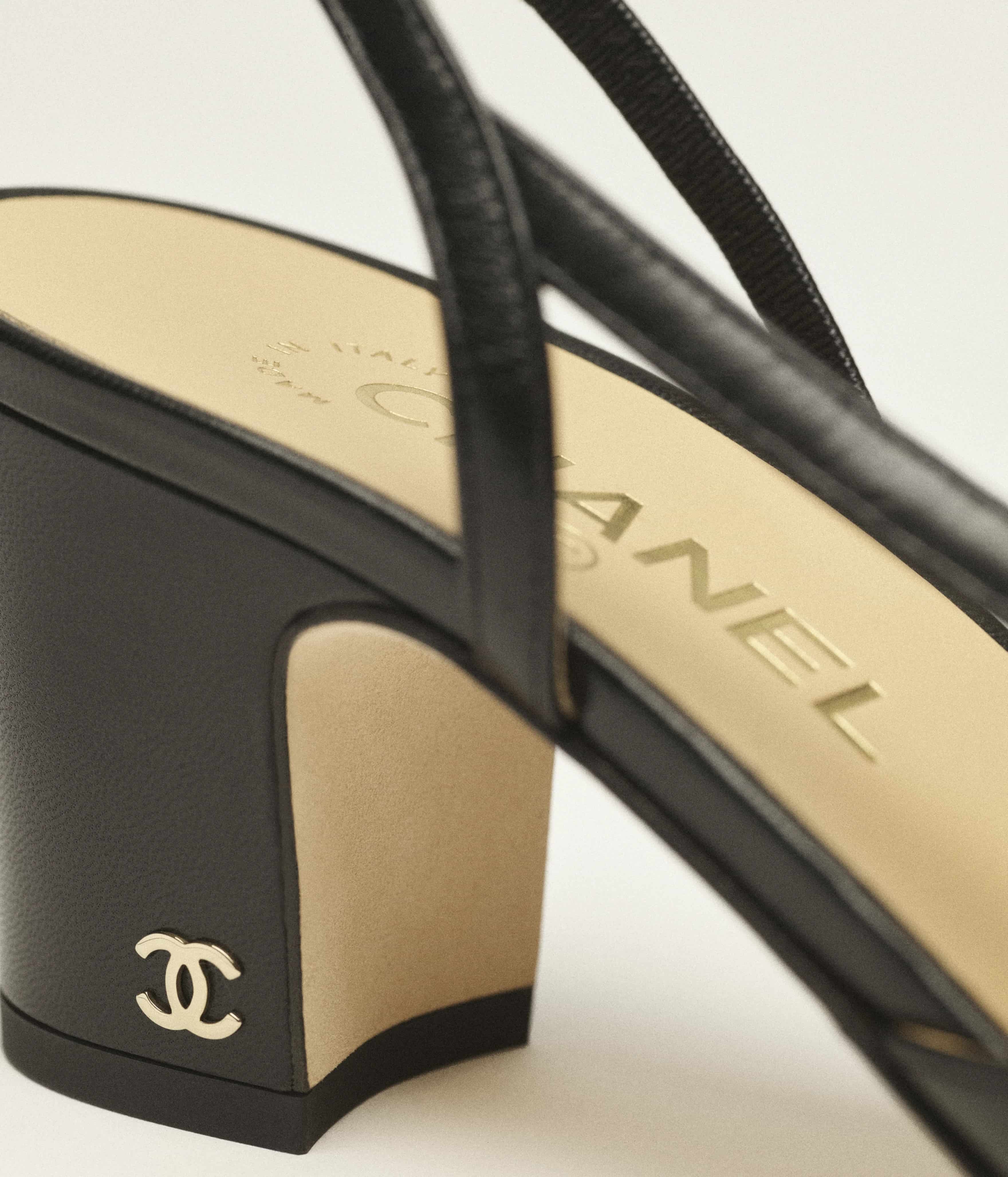 Giày Chanel Block Heel SlingBack Sandal 5