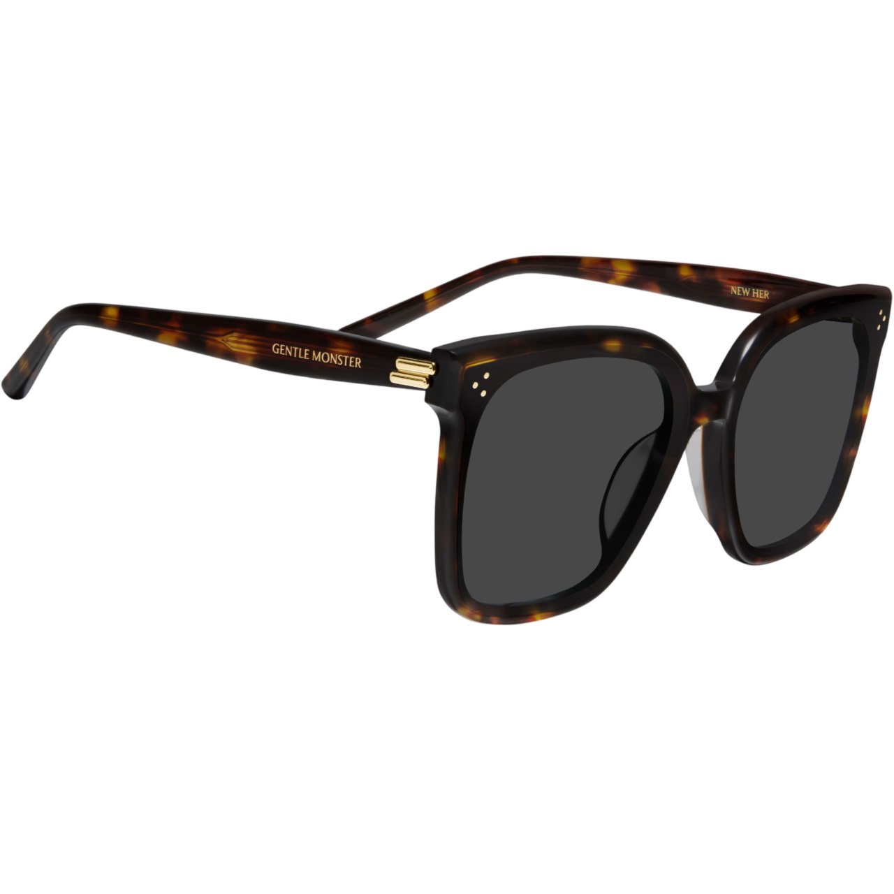 Kính Gentle Monster New Her T1 Classic Square Sunglasses With a Tortoise Acetate Frame 6