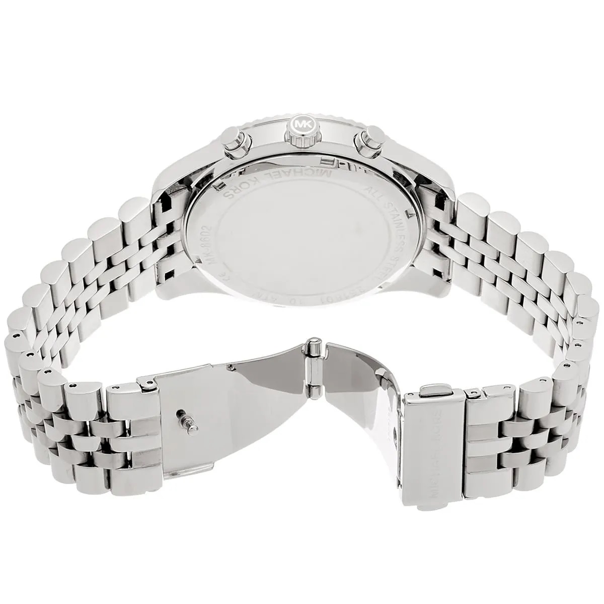 Đồng hồ nam Michael Kors Oversized Lexington Silver-Tone Watch MK8602 10