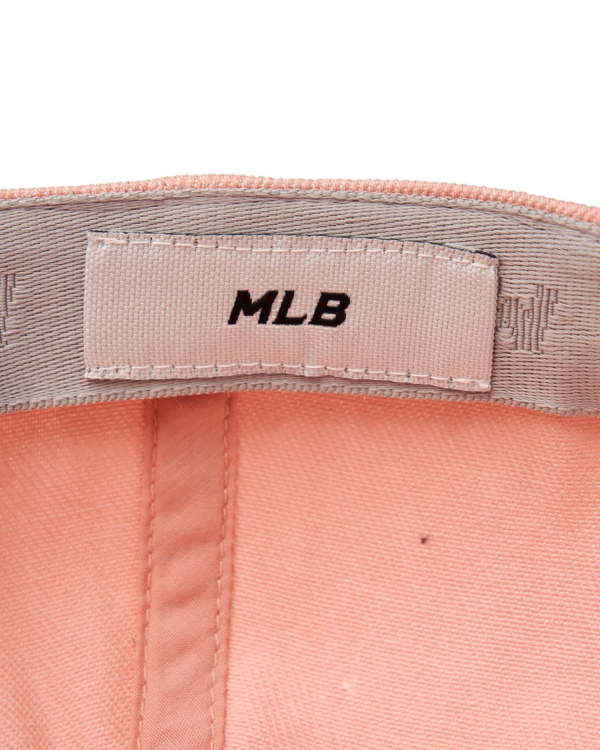 Nón MLB Denim Varsity Cursive Los Angeles Dodgers Pink Ball Cap 3ACPDS14N-07PKM 4