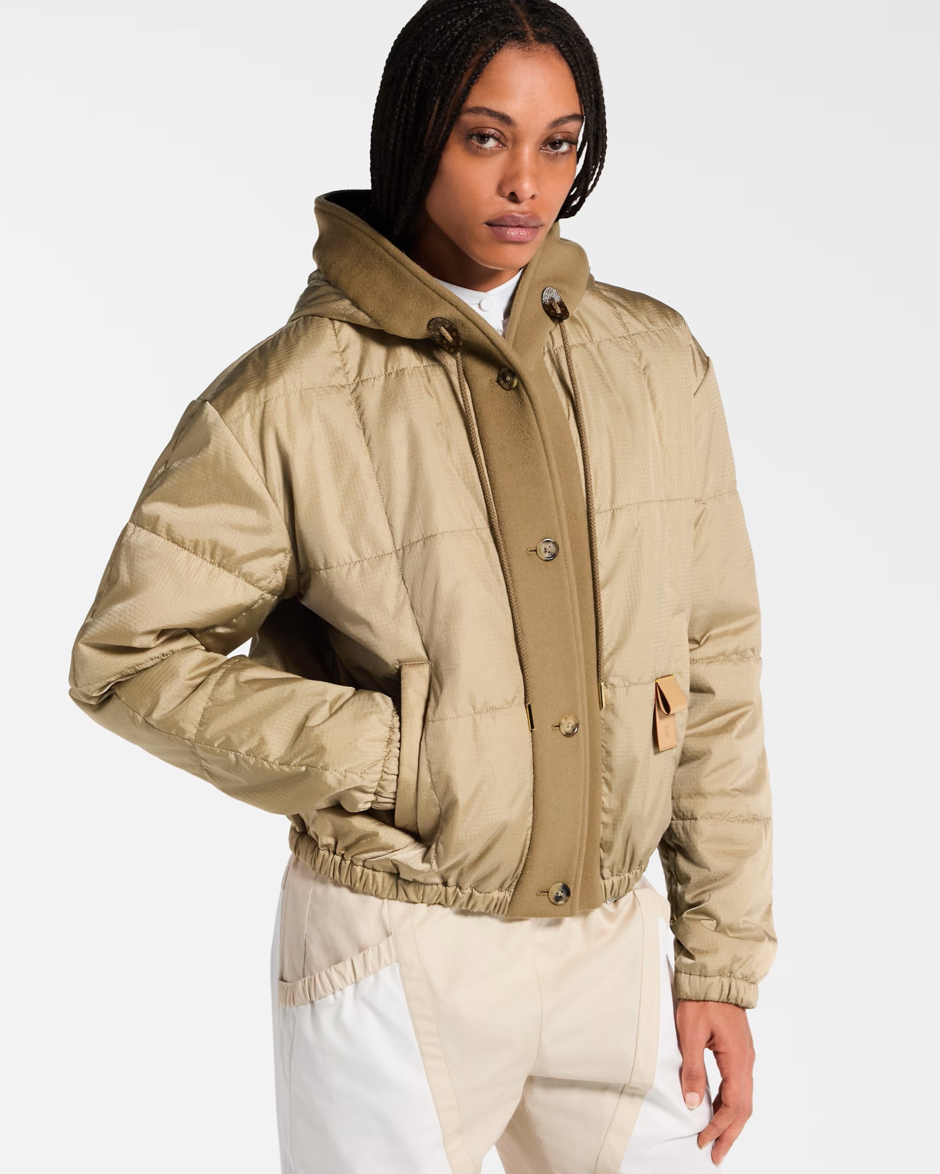 Áo khoác Louis Vuitton Hooded Quilted Ripstop Jacket 10