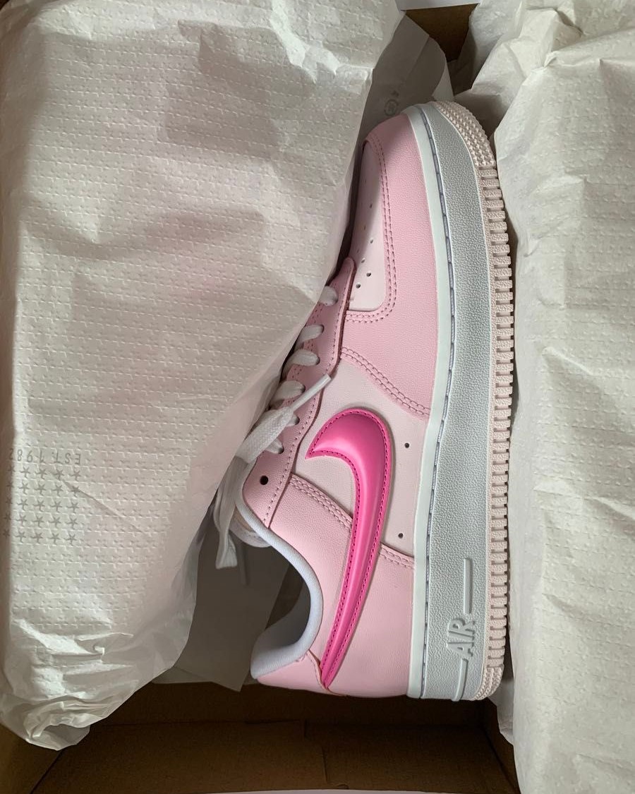 Giày Nike nữ Air Force 1 Low 07 LX Paw Print White Pink HM3696-661 6