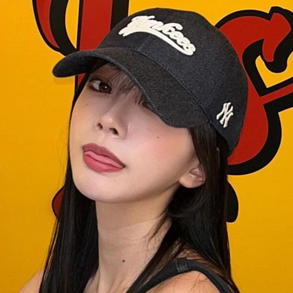 Nón MLB Denim Adjustable Soft Top Baseball Cap New York Yankees 3ACPQM04N-50NYD 4