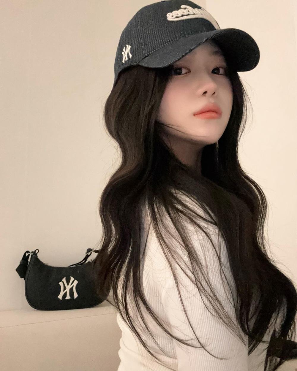 Nón MLB Denim Adjustable Soft Top Baseball Cap New York Yankees 3ACPQM04N-50NYD 13