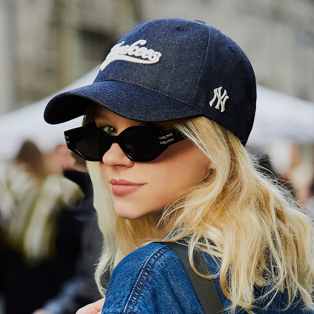Nón MLB Denim Adjustable Soft Top Baseball Cap New York Yankees 3ACPQM04N-50NYD 19
