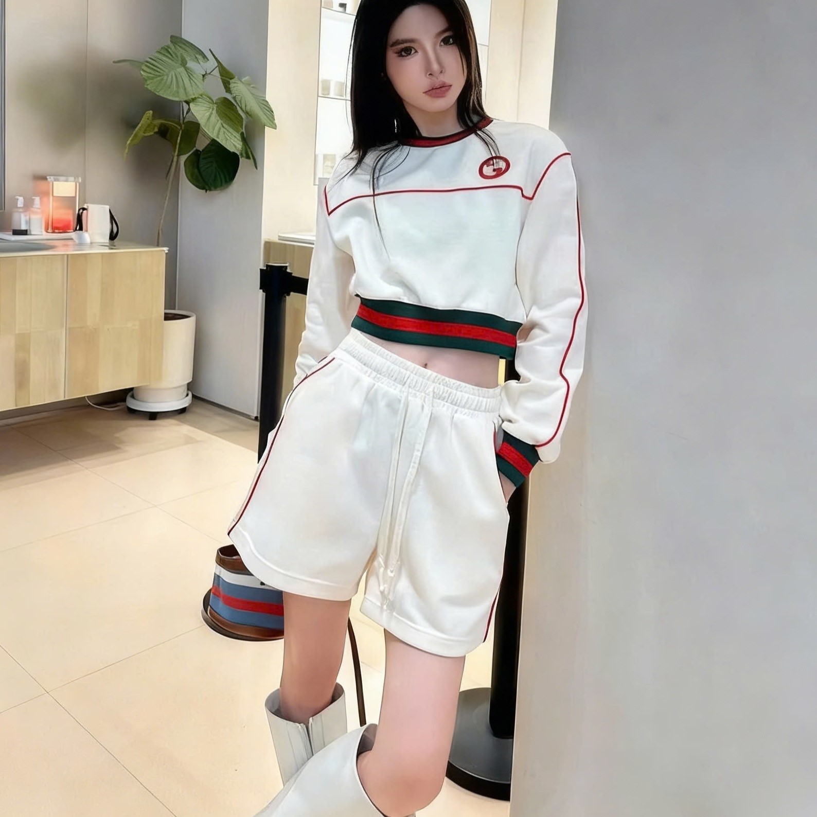 Set áo quần ngắn thun Gucci 5