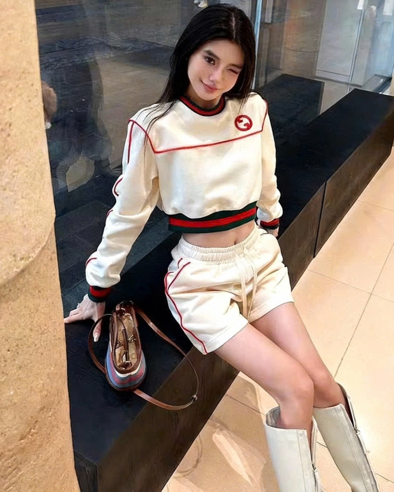 Set áo quần ngắn thun Gucci 7