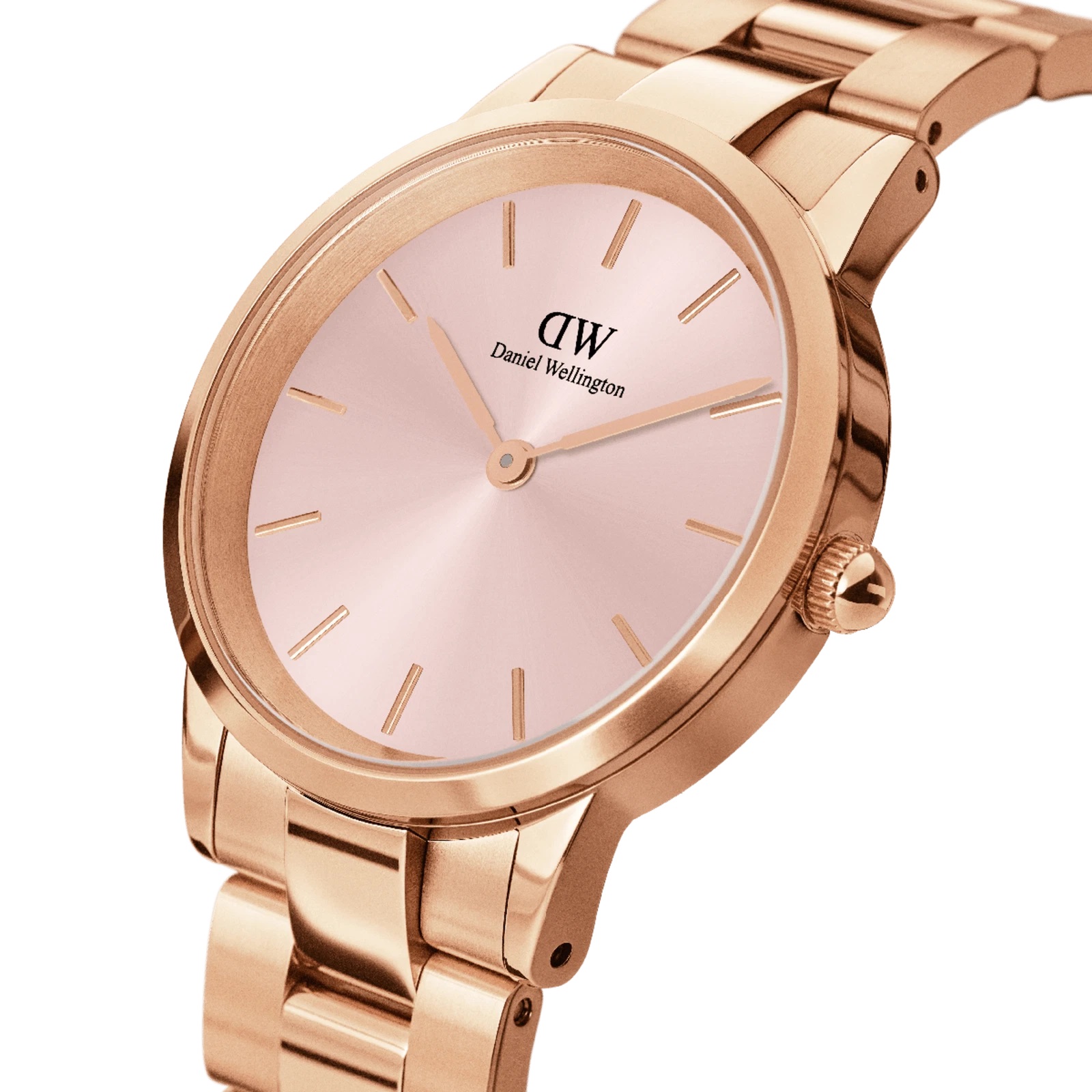 Đồng hồ nữ Daniel Wellington Iconic Link Melrose Light Pink Dial Watch DW00100369 15