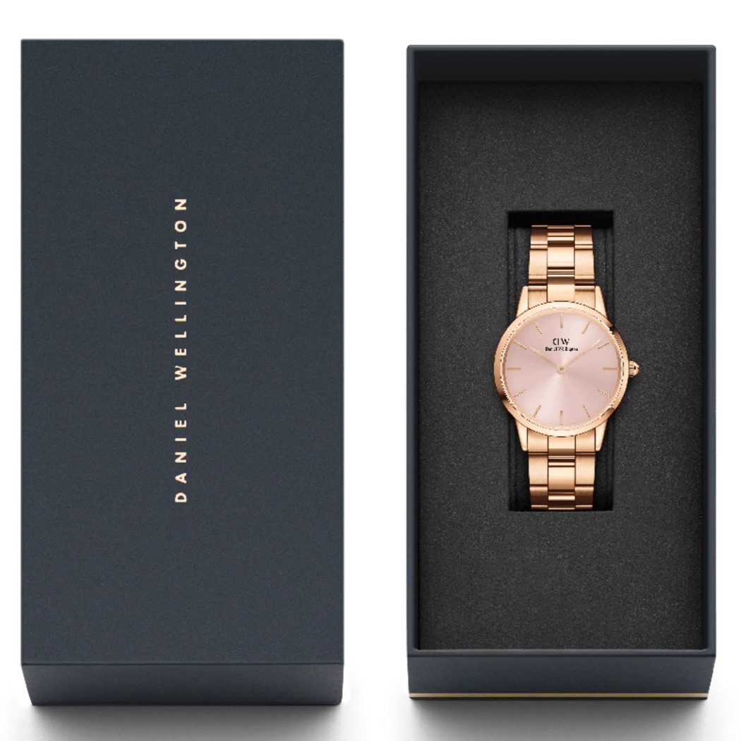 Đồng hồ nữ Daniel Wellington Iconic Link Melrose Light Pink Dial Watch DW00100369 6