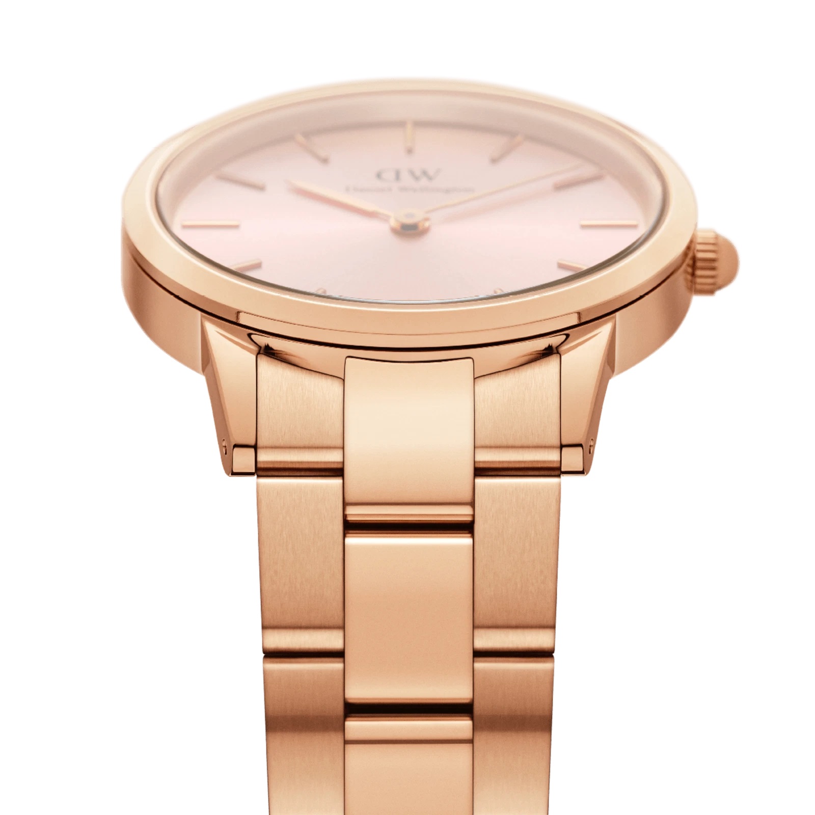 Đồng hồ nữ Daniel Wellington Iconic Link Melrose Light Pink Dial Watch DW00100369 11