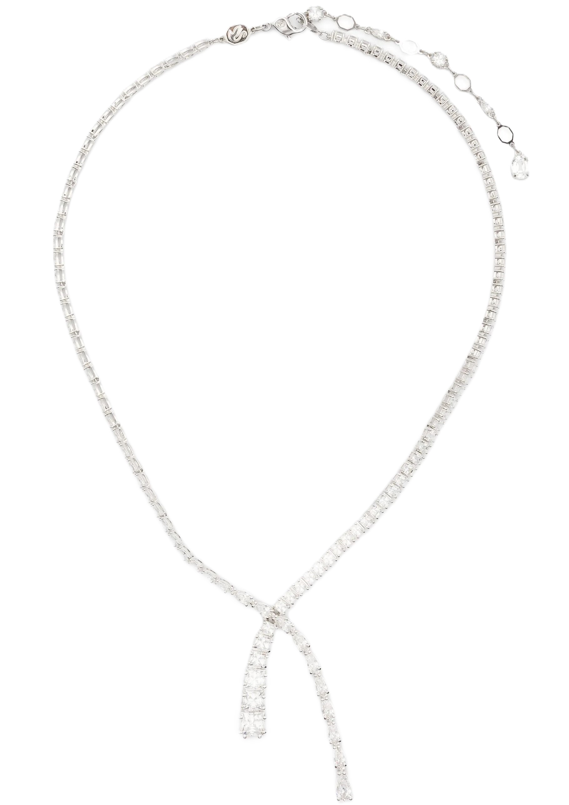 Vòng cổ Swarovski Mixed Cuts Matrix Y Necklace in Rhodium-plated Metal 5692533 3