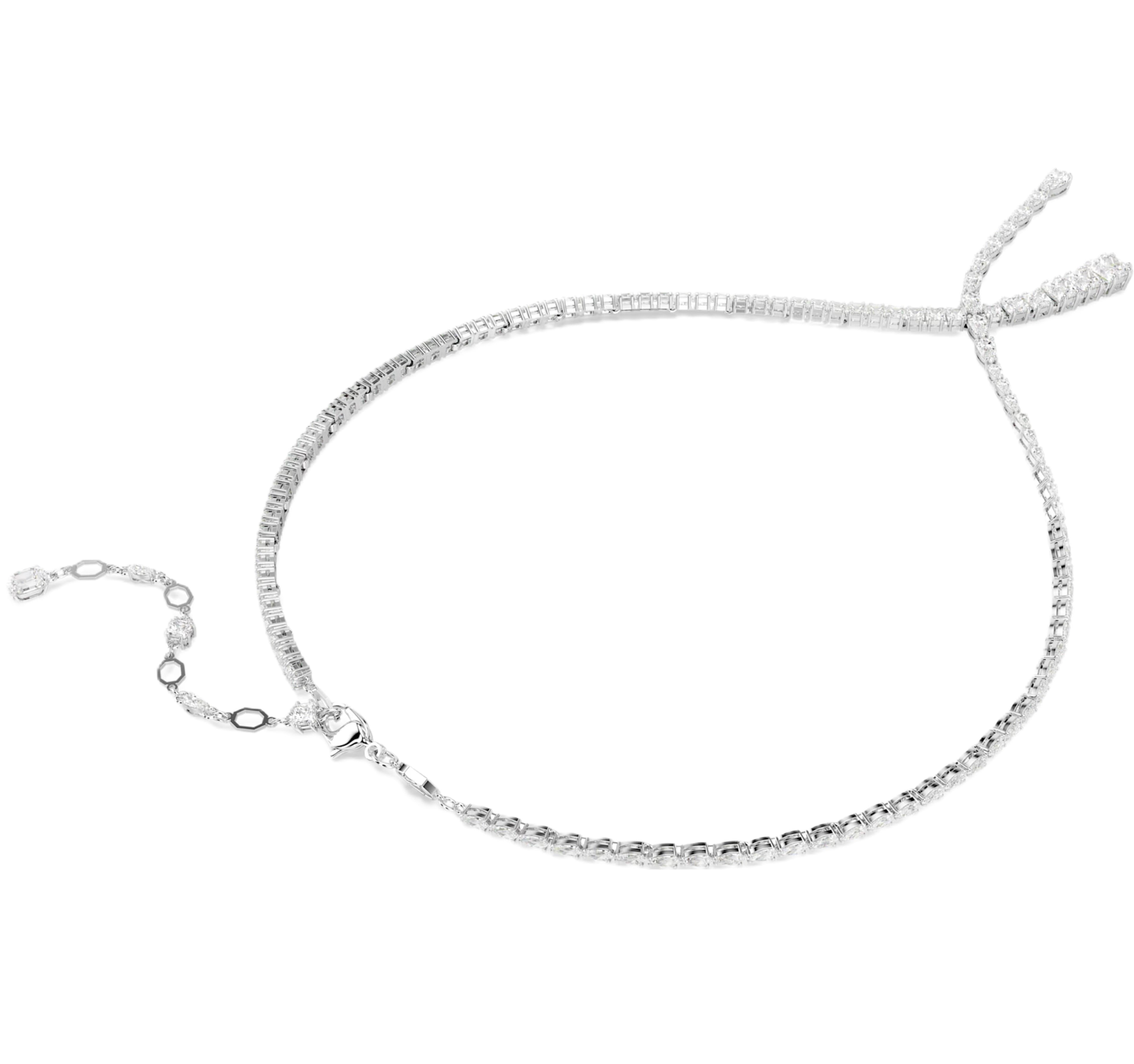 Vòng cổ Swarovski Mixed Cuts Matrix Y Necklace in Rhodium-plated Metal 5692533 6