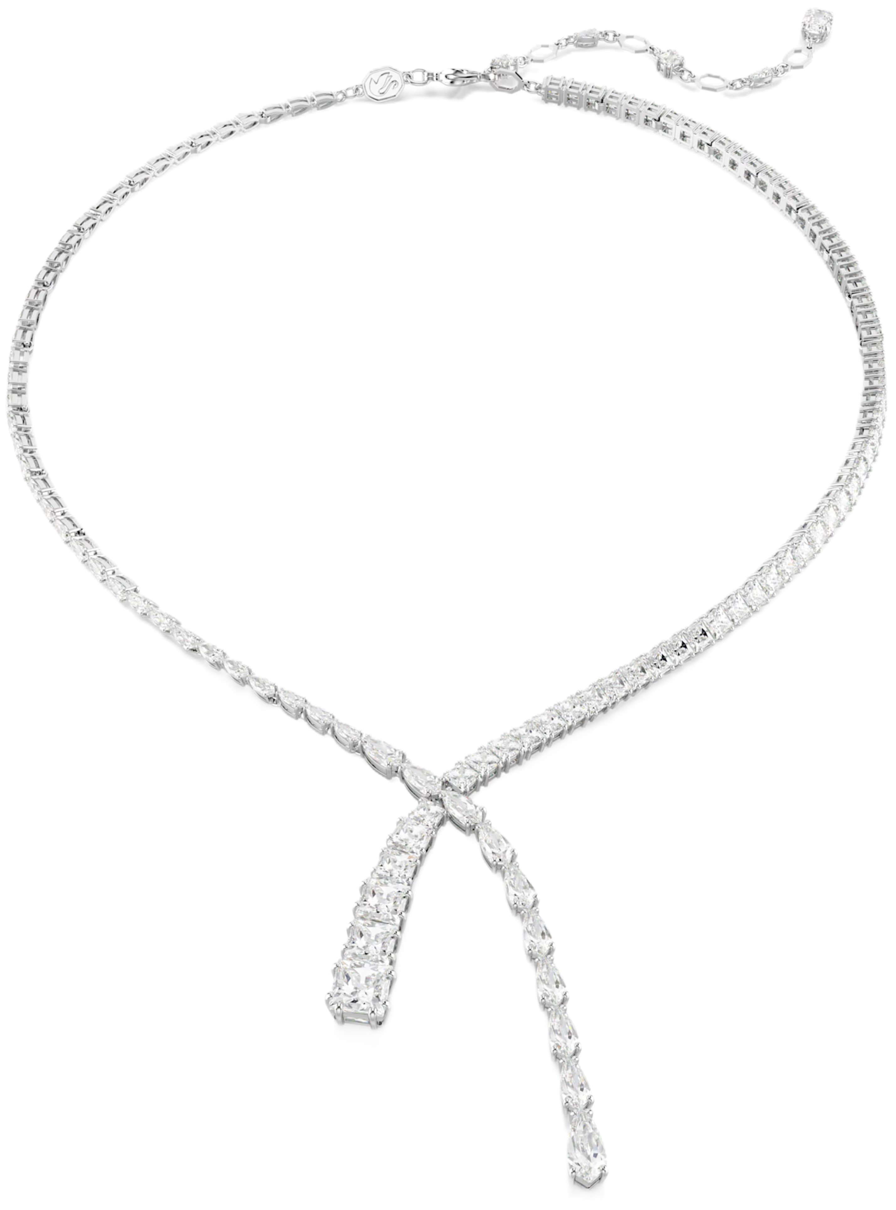 Vòng cổ Swarovski Mixed Cuts Matrix Y Necklace in Rhodium-plated Metal 5692533 8