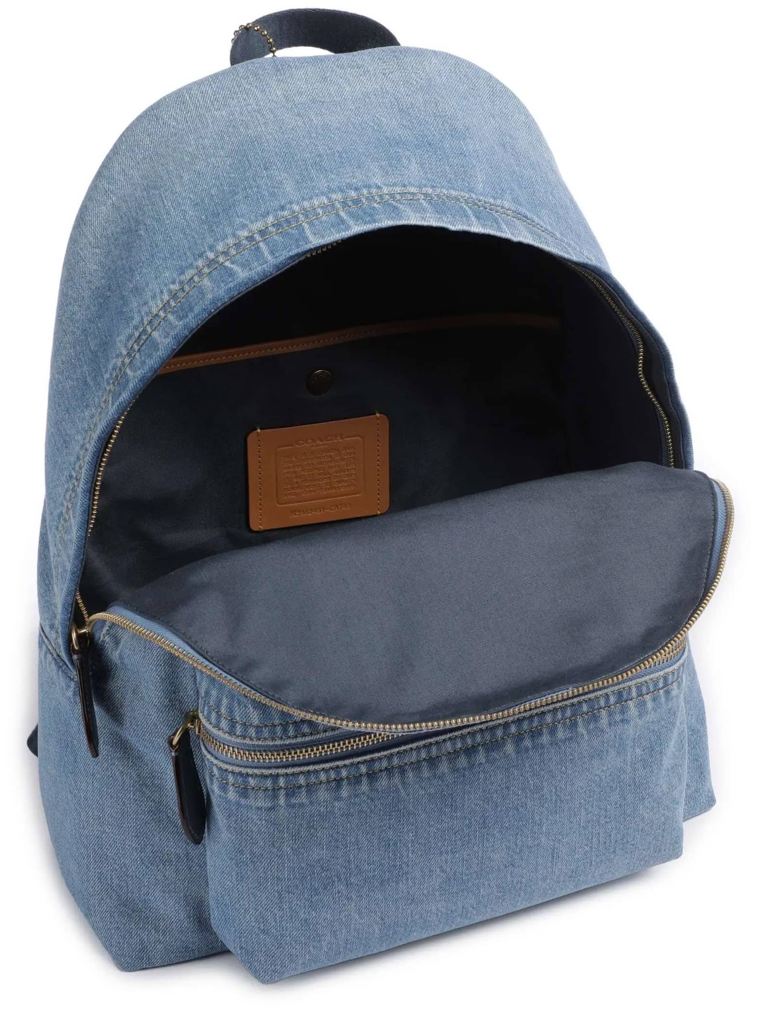 Balo Coach Cargo Backpack Brass Indigo CAT43 2