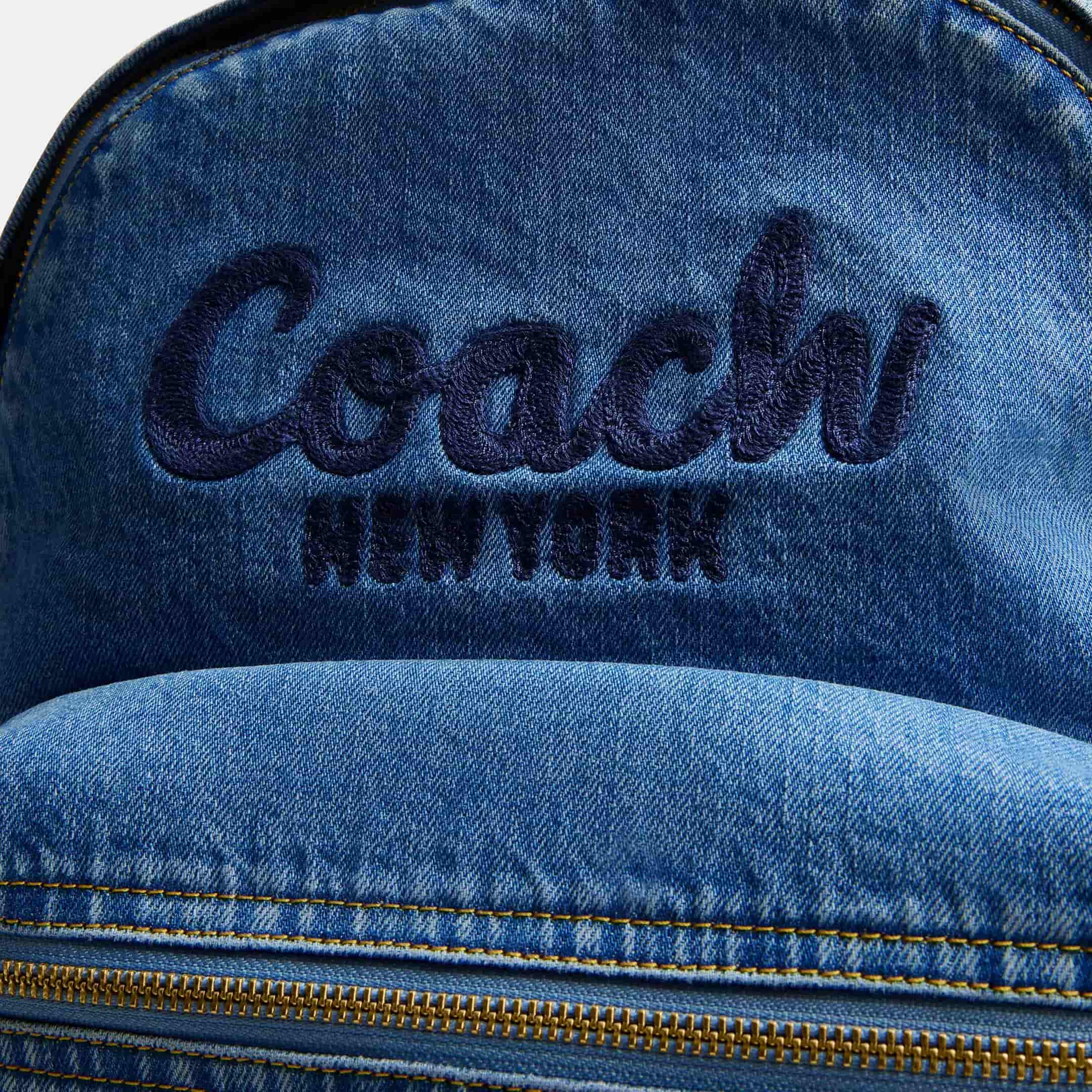 Balo Coach Cargo Backpack Brass Indigo CAT43 4