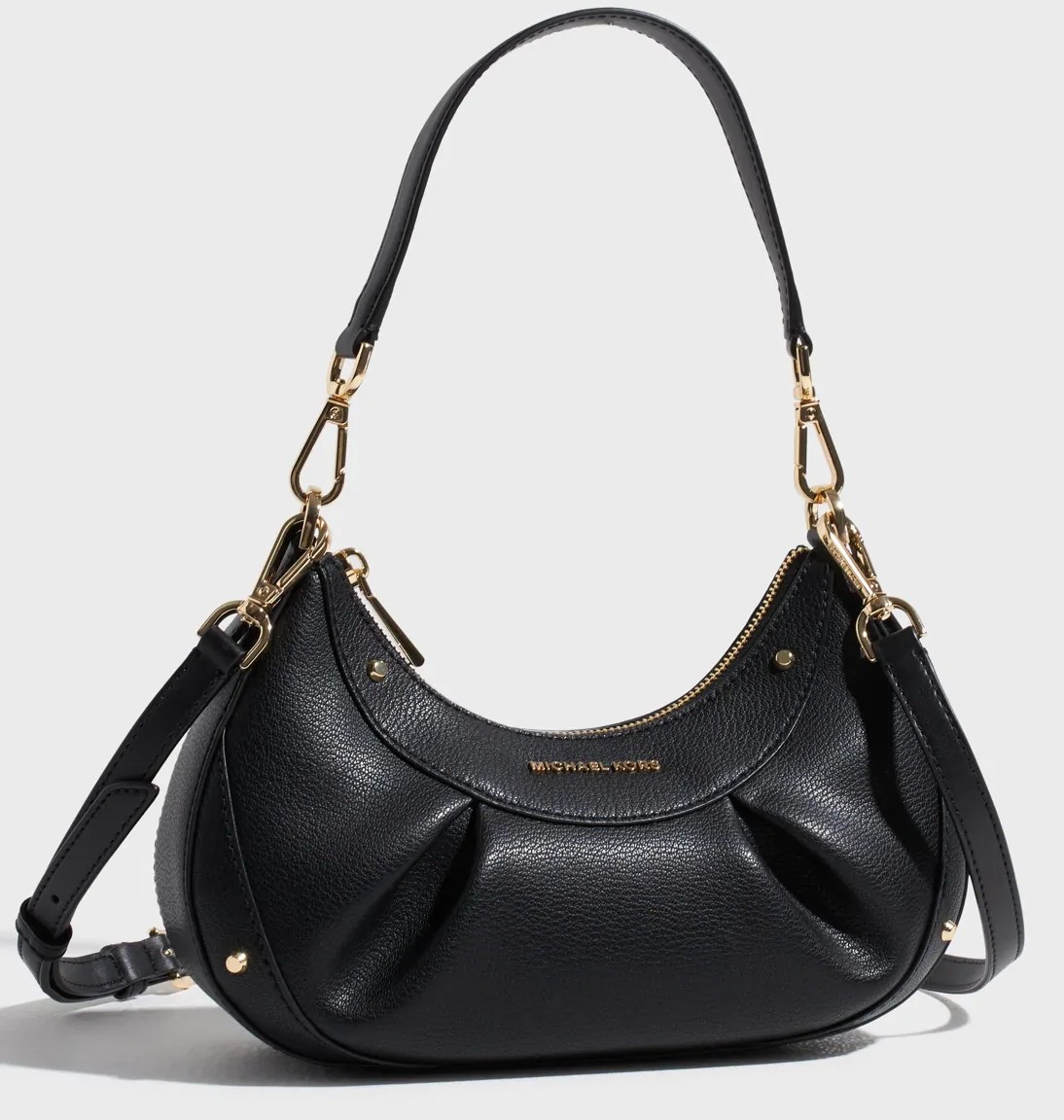 Túi xách MK nữ Michael Kors Enzo Small Convertible Pouchette Crossbody Bag Black 3