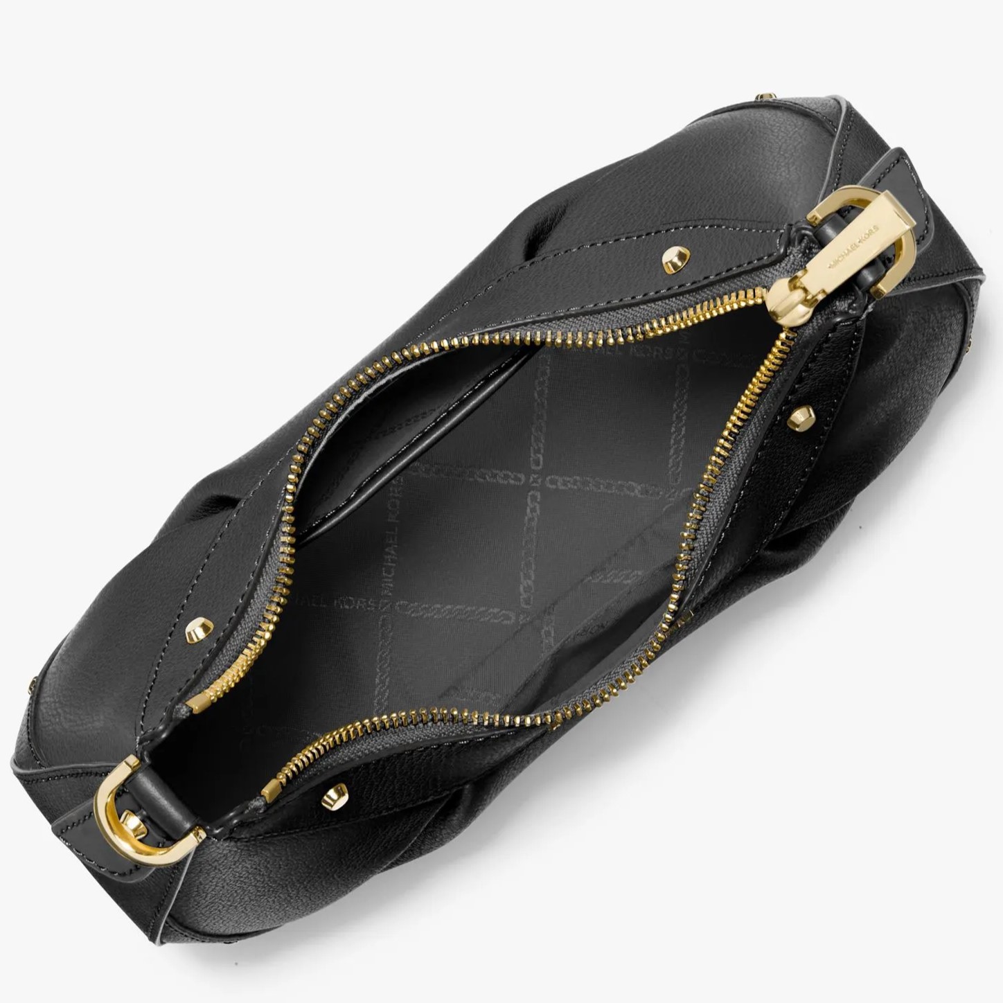 Túi xách MK nữ Michael Kors Enzo Small Convertible Pouchette Crossbody Bag Black 4