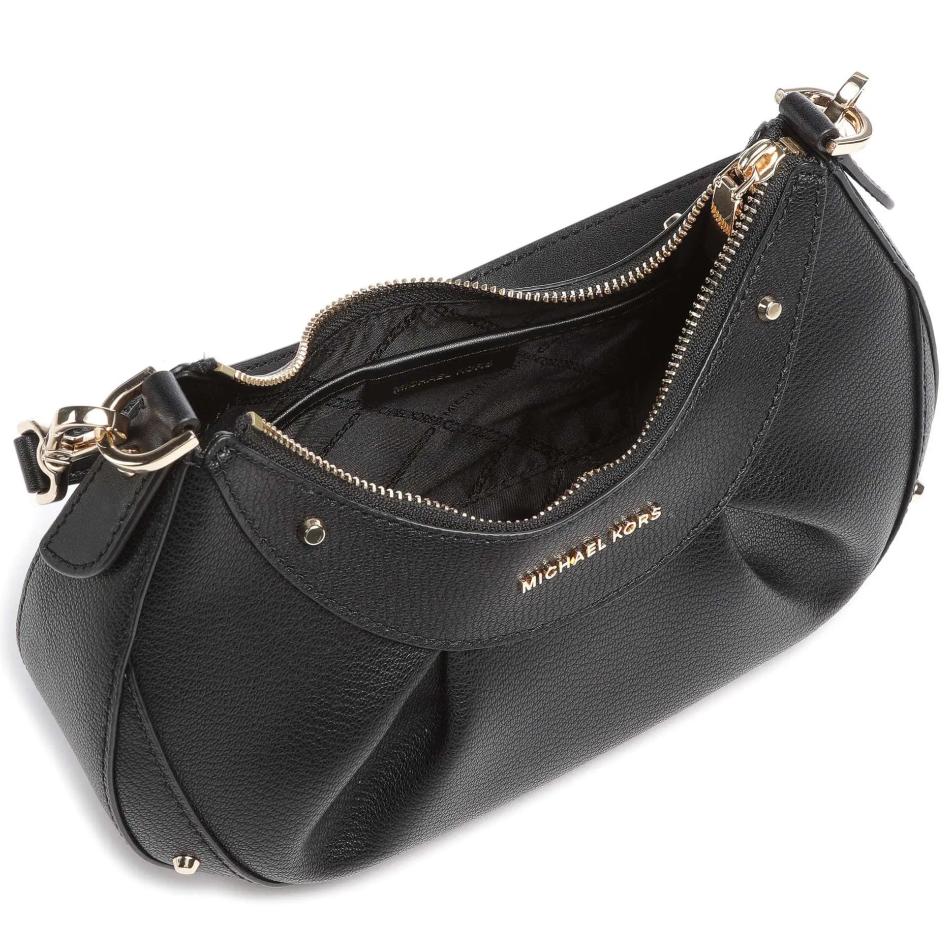 Túi xách MK nữ Michael Kors Enzo Small Convertible Pouchette Crossbody Bag Black 14