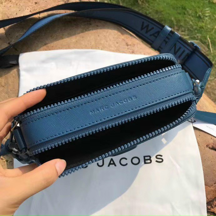 Túi đeo chéo nữ Marc Jacobs da thật màu xanh dương | Túi xách Snapshot Camera bag mẫu mới nhất 2