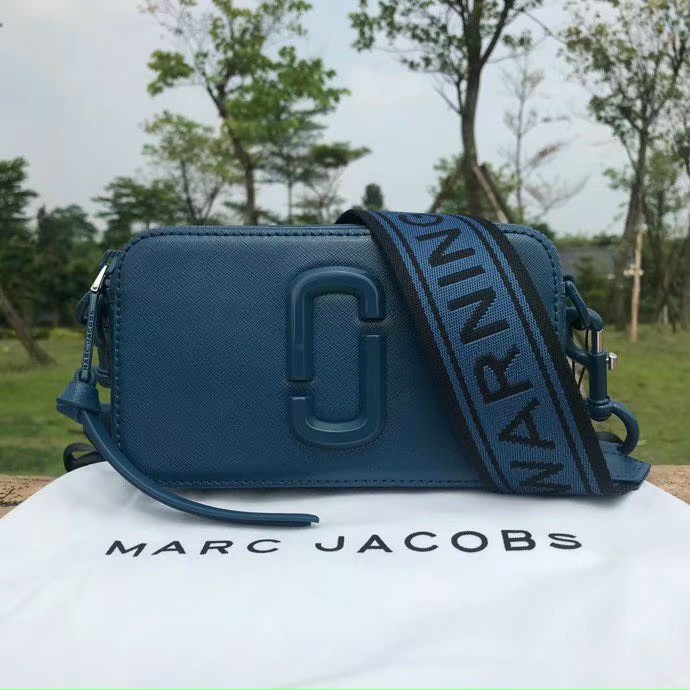 Túi đeo chéo nữ Marc Jacobs da thật màu xanh dương | Túi xách Snapshot Camera bag mẫu mới nhất 6
